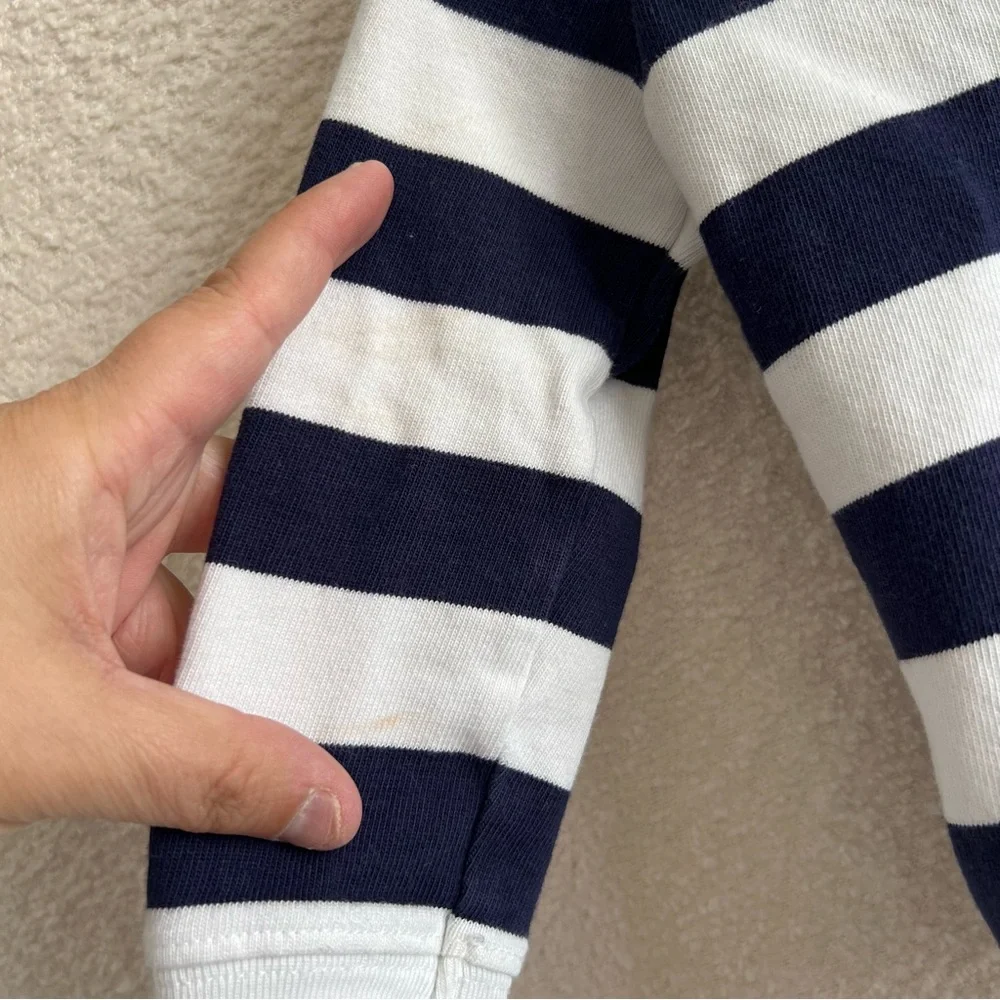 Janie And Jack Boys Collar Toddler Stripe‎ Long Sleeve Shirt Size 18-24 Months